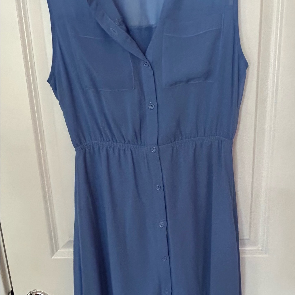 Forever 21 Blue Sheer Sleeveless Dress Size M NWOT